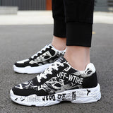 Niulatu Lovers Fashion Graffiti Sneakers Men Shoes Colorful Print Men Casual Sneakers Breathable Trainers Man zapatillas hombre DJSE