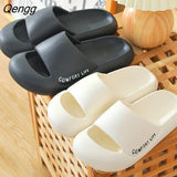 Niulatu Platform Slippers Women Men Non-slip EVA Soft Waterproof Sandals Bathroom Indoor Leisure Shoes for Women Summer Slides DJSE