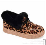 Niulatu Women Winter Cotton Shoes Ladies Bowknot Plush Warm Snow Boots Casual Solid Color Flat Short Boots Furry Females Feetwear DJSE