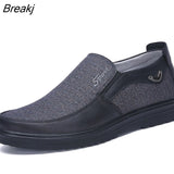 Niulatu for Men Summer Slip on Loafers Men's Casual Shoes Breathable Walking Flats Soft Dad Shoes Male Sneakers Size DJSE