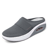 Niulatu Women Mesh Lightweight Shoes Woman Slippers Wedge Shoes Female Air Cushion Sandals Thick Bottem Casual Sneakers Plus Size 43 DJSE