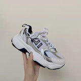 Niulatu wind reflective old shoes women 2025 spring sports casual shoes flat breathable comfortable women's shoes DJSE