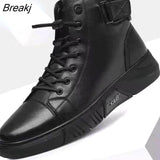 Niulatu New High Top Work Shoes for Men Platform Ankle Boots Fashion Quality Boots Outdoor Booties Zapatos De Hombre DJSE