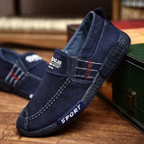 Niulatu on Men's Casual Shoes Rubber Solid Mens Canvas Shoes Lightweight Waterproof Male Flat Casual Sneakers DJSE