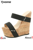 Niulatu Hot Sale Elegant Ladies Open Toe Platform Wedges Bowknot Cork Party Sandals Women Dress Fashion Trendy Shoes DJSE
