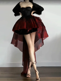 Niulatu Ball Gown Sweetheart Burgundy Short Birthday Dresses Birthday Outfits SD505