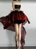 Niulatu Ball Gown Sweetheart Burgundy Short Birthday Dresses Birthday Outfits SD505