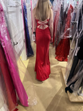 Niulatu Sheath Evening Dress With Split Winter Dance Dress HZ1007