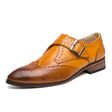 Niulatu Brogue Shoes Big Size 48 47 Men Dress Shoes Wedding Leather Mens Oxfords Luxury Brand Business Formal Zapatos DJSE