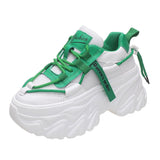 Niulatu Sneakers Women 2025 Autumn Hidden Heels Mix Color Breathable Mesh Sport Shoes Woman Thick Bottom Vulcanize Shoes DJSE