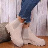 Niulatu Women Ankle Boots Shoes for Women Autumn and Winter Waterproof Snow Shoes Women Casual Lightweight Ankle Botas Mujer Warm Shoes DJSE