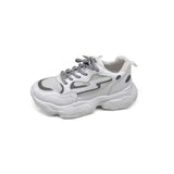 Niulatu wind reflective old shoes women 2025 spring sports casual shoes flat breathable comfortable women's shoes DJSE