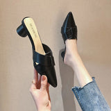 Niulatu and Summer Women's Sandals Chic Pointed High Heel Sandals Sexy Ladies Sandals Fashion Women's Shoes DJSE