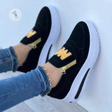 Niulatu Women's Fashion Sneakers Breathable Comfortable Platform Shoes Women's Flat Casual Shoes Outdoor Non-Slip Walking Shoes DJSE