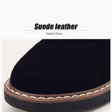 Niulatu To School 2025 New Spring Women Flats Sneakers Suede Leather Round Toe Shoes Casual Shoes Women Slip On Flat Loafers Jazz Oxford DJSE