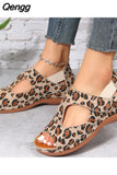 Niulatu Women Wedges Sandals Platform Shoes Summer Outdoor Peep Toe Ladies Female Beach Plus Size Footwear Roman New Sandalias 2025 DJSE