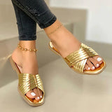 Niulatu Women Sandals 2025 Summer Outdoor Beach Flip-flop Sandals Solid Fashion Gladiator Sandals Women Flats Casual Ladies Shoes DJSE