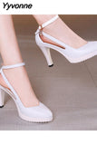 Niulatu Luxury Pointed Toe Office Lady Pumps Black Ladies High Heels Sandals 2025 Women Leather Office Shoes Summer Footwear DJSE