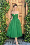 Niulatu Tulle Spaghetti-Straps Emerald Prom HZ1007
