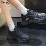 Niulatu Sneakers Women Fashion Comfortable Platform Vulcanize Shoes Autumn Lace Up Flats Casual Ladies Footwear Summer Basket DJSE