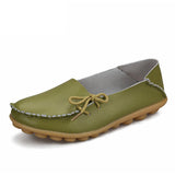 Niulatu Women Genuine Leathe Shoes Moccasins Mother Loafers Soft Slip On Leisure Flats Casual Female Driving Ballet Footwear DJSE
