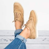 Niulatu Up Perforated Oxfords Shoes DJSE