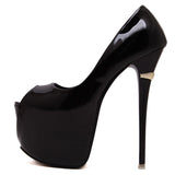 Niulatu Leather Shoes Woman Pumps Peep ToeHigh Heels Sexy Nightclub NEW Women Shoes Wedding Bridal Shoes Pumps DJSE