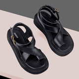 Niulatu Women 2025 Summer New Clip Toe Sandals Ladies Roman Women Shoes Muffin Sandalsls ladies shoes women shoes DJSE