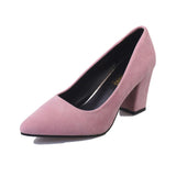 Niulatu Mary Janes New Women OL high heels Black Flock Women Pumps Female Platform Winter Thick with Autumn Round Single Shoes DJSE