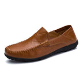 Niulatu Italian Mens Shoes Casual Luxury Brand Summer Men Loafers Genuine Leather Moccasins Comfy Breathable Slip On Boat Shoes DJSE