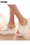 Niulatu Sexy Women Platform Sandals Summer Slippers Peep Toe Thick Heel Slippers Slides Ladies Wedges Shoes Zapatos Mujer DJSE