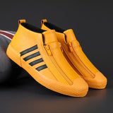 Niulatu Casual Men Plush Shoes Outdoor Non-slip Wear-resisting Male Sneaker Winter High-top Warm Lined Footwear All-match Trend DJSE