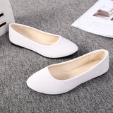 Niulatu Women Flat Shoes Trend Simple Sweet Classic Candy Colors New Autumn Summer Casual Flock Flats Boat Cute Girls Flats Office Shoes DJSE