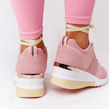 Niulatu Thick Bottom Sneakers For Women Wedge Sneakers Breathable Light Weight Sequined Shake Vulcanized Shoes Fashion Girls 2025 DJSE