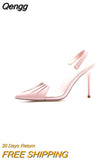 Niulatu Woman Pink Pumps Luxury Designer Metal Pointed Stiletto Shallow Mouth Single Shoes High Heels Women Green Party Shoes DJSE
