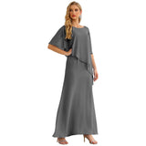 Niulatu Chiffon Plus Size Mother of The Bride Dresses Formal Prom Gown Ruffle HZ1007
