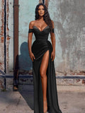 Niulatu Satin Long Prom Dress with HZ1007