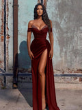 Niulatu Satin Long Prom Dress with HZ1007