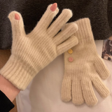 Niulatu knitted wool touch screen gloves HZ1108
