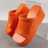 Niulatu Women's Wedges Slippers Platform Ladies Shoes 2025 Summer Fashion Thick Bottom Female Slipper Slides Woman Flip-flops New DJSE