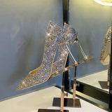 Niulatu Heels Shoes Woman Basic Pumps 2025 Shiny Grete Bridal Shoes Sequins Fashion Party Sexy Thin Heels Women Shoes Pump DJSE