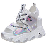 Niulatu New Lady Platform Chunky Sandals Lace Up Buckle Punk Cool Women's Sandals Open Toe Casual Summer Sports Shoes DJSE
