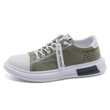 Niulatu Men's Vulcanize Shoes Canvas Male Sneakers Fashion Lace-up Solid Lovers Couple Shoes Rubber Flat Autumn Casual Man Shoess6g DJSE