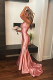 Straps Pink Mermaid Long Formal HZ0308