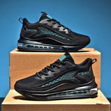 Niulatu Mens Professional Air Cushion Mesh Breathable Running Shoes Fashion Men Outdoor Sports Athletic Walking Shoes Sneakers DJSE