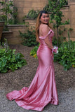 Straps Pink Mermaid Long Formal HZ0308