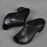 Niulatu Women Sandals Women Heels Sandals 2025 Elegant Woman Shoes With Low Heels Zapatos Mujer Summer Sandals Women Mules Ladies Shoes DJSE