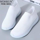 Niulatu Women Sneakers Fashion Socks Shoes Casual White Sneakers Summer Knitted Vulcanized Shoes Women Trainers Tenis Feminino DJSE