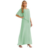 Niulatu Chiffon Plus Size Mother of The Bride Dresses Formal Prom Gown Ruffle HZ1007