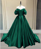 Niulatu Gown Princess Satin Off The Shoulder Prom HZ0113